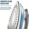 thumbnail image 3 of Maytag Digital Smart Fill Steam Iron & Vertical Steamer with Pearl Ceramic Sole Plate, Removable Water Tank + Thermostat Dial, Grey/Blue, M1400, 3 of 7