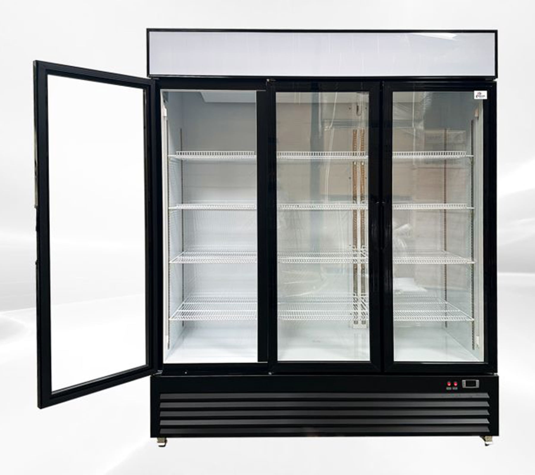 64 in. 49.8 cu. ft. Commercial 3 Glass Door Merchandiser Refrigerator, Beverage Display Cooler, ETL Certified
