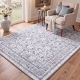 thumbnail image 3 of KUETH Modern 3x5 Area Rugs for Living Room, Non Slip Machine Washable Retro Rugs, Low Pile Chenille Print Rug for Bedroom, Dining Room, Home Office, 3 of 8