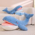thumbnail image 2 of 75-115cm Peluche tiburón Peluche muñeca boca grande ballena azul juguete de Peluche Animal almohada niños niñas apaciguar dormir, 2 of 5