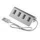 thumbnail image 3 of Adaptador divisor USB de aleación de aluminio de alta velocidad súper de 4 puertos USB para PC, 3 of 5