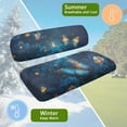 thumbnail image 6 of Pzuqiu Butterfly Flower Golf Cart Blanket Seat Covers Universal EZGO TXT Golf Cart Seat Covers Comfortable Breathable Easy to Install Golf Blanket Suitable for All Seasons, 6 of 7