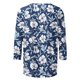 thumbnail image 5 of Xuyuer Women's Spring Summer Hawaiian Print Loose Casual Round Neck 3/4 Sleeve T-Shirt, Floral Pullover Top for Beach Vacations, Tropical Parties and Summer Holiday Style, 5 of 6