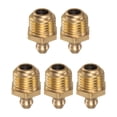 thumbnail image 1 of Unique Bargains 5 Pcs Raccord Droit en Laiton R1/4-19 Filetage SAE Accessoires de Tétine Hydraulique, 1 of 7