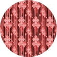 thumbnail image 1 of Ahgly Tapis d'Intérieur Lavable en Machine Carré Rouge, 3 Pieds Carré, 1 of 7
