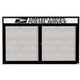 thumbnail image 1 of Aarco Products ODCC3660RHBK Outdoor Enclosed Aluminum Bulletin Board with Header - Black, 1 of 1