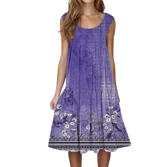 yunLCZ Women's Button Down Shirts Summer Dresses For Women Plus Size Beach Dress Casual Sundresses Sexy Sleeveless Dress Flowy Midi Dresses Spring Summer Outfits 3381