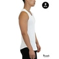 thumbnail image 4 of Threads Men's Undershirt, Ultra-Soft Tank, Moisture Wicking, Anti-Odor, 2-Pack, Classic White, 4 of 8