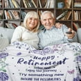 thumbnail image 3 of Happy Retirement Gifts for Women 2023, Retirement Gifts for Women, Best Goodbye Retirement Gifts for Friends, Teachers, Nurses, Doctors, Coworker Soft Flannel Retirement Blanket Throw 60 * 80inch, 3 of 6