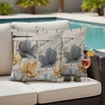 thumbnail image 4 of Spring Tulips Flower Outdoor Waterproof Pillow Covers, Vintage Floral Barn Doors Rustic Beige Decorative Square Throw Pillowcase Sofa Cushion Sham for Patio/Couch/Chair, 18"x18" 2 Pack, 4 of 8