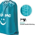 thumbnail image 2 of HOMEST Paquete de 2 bolsas de lavandería XL Wash Me de viaje, organizador de ropa sucia, lo suficientemente grande como para contener 4 cargas de ropa, fácil de colocar en un cesto o cesta para la col, 2 of 5