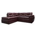 thumbnail image 1 of Sala Esquinera de Piel Genuina, Love Seat y Cheise Long, 4 plazas, Lado Izquierda, Modelo Sevilla, Color Tabaco, Elegante, cómoda y confortable, Hecho en Mexico. Medidas 232 X 200 X 90 cm., 1 of 4