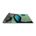 thumbnail image 2 of Ahgly Company Indoor Round Abstract Light Blue Modern Area Rugs, 8' Round, 2 of 4