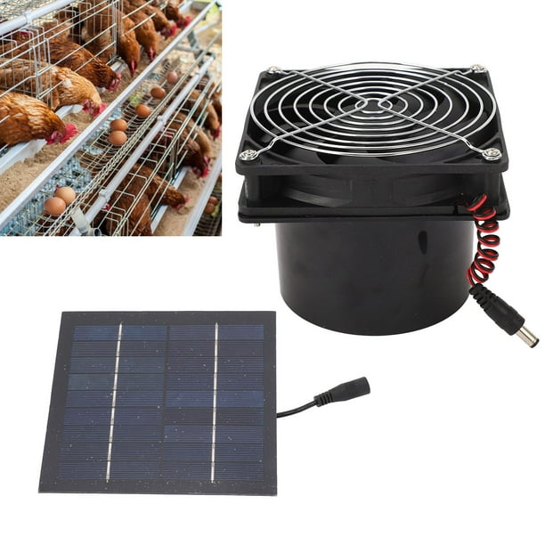 Extractor de aire solar kit de ventilador de panel solar de 5-12 V Instalación simple Ventilación de 50 W Enfriamiento eficiente para ático ANGGREK Otros