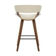thumbnail image 3 of Jagger Modern 26" Wood and Faux Leather Counter Height Barstool, 3 of 6
