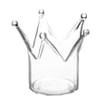 thumbnail image 1 of 1 candelabro creativo en forma de corona, portavelas de cristal para decoración del hogar, 1 of 7