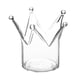 thumbnail image 1 of 1 candelabro creativo en forma de corona, portavelas de cristal para decoración del hogar, 1 of 7