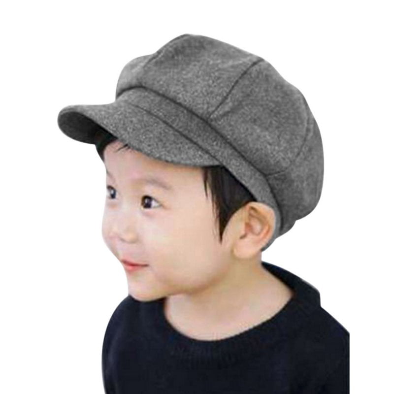 Boys Kids Baby Children Check 100% Cotton Beret Pageboy Hat Cap Gift 