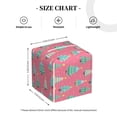 thumbnail image 4 of Lsque Pastel Christmas Trees on Pink Printed Tissue Box Cover Holder, Facial Paper Organizer Dispenser,Square with Bottom Belt, PVC Leather Decorative Organizer, 4 of 8