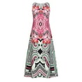 thumbnail image 2 of VEKDONE Clearance 2025 Women Sleeveless Cotton-Linen Long Dress with Pockets Summer Bohemian Travel Beach Sun Dresses, Hawaiian Dresses For Women, 2 of 7
