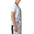 thumbnail image 2 of Goofa Cute Dog And Flowers Printed Waterproof Apron 33" Chef Aprons for Men Heavy Duty Chemical Work Apron Adjustable Bib Apron, 2 of 9