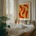 thumbnail image 4 of Hot Peppers - Illustration Kitchen Decor Pattern Pop Art Humor Modern Art Typography Unframed Wall Art Print 11 x 14 inches, 4 of 13