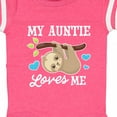 thumbnail image 4 of Inktastic My Auntie Loves Me with Sloth and Hearts Boys or Girls Baby Bodysuit, 4 of 5