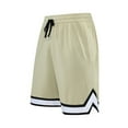 thumbnail image 5 of Mens Cargo Shorts High Street Solid Color Basketball Sports Shorts Cropped Pants Khaki L, 5 of 7