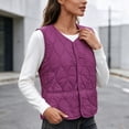 thumbnail image 5 of Naittoop Women's Puffer Vest Warm Lightweight Collarless Quilted Padded Waistcoat, 5 of 5