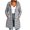Gray, variant on Inleife Winter Jackets for Women Women's New Solid Color Long-sleeved Hooded Fashion Cotton-padded Jacket