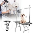 thumbnail image 4 of AMONIDA Bras de Table de Toilettage pour Animaux, Support de Table de Toilettage, Table de Bureau de Beauté en Acier Inoxydable Toilettage pour Chien Chat, 4 of 8