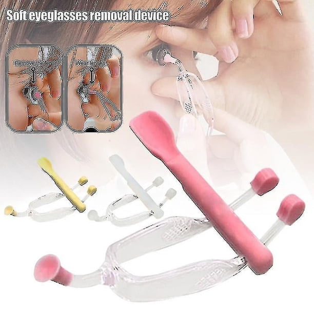 Pinzas de sílice blandas para lentes de contacto Aplicador para quitar lentes de contacto