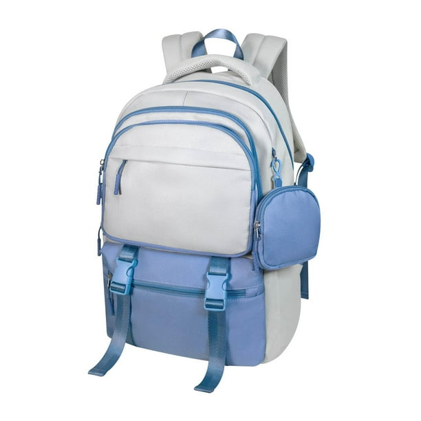Mochila promocional con monedero desmontable y bolsillo oculto-Dobre azul 103