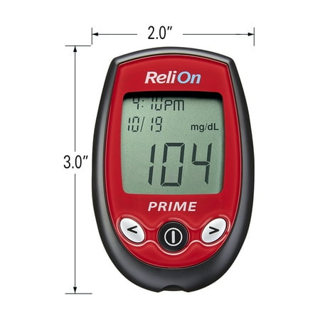 ReliOn PRIME Blood Glucose Monitoring System, Red - Best ReliOn Blood