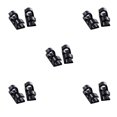 thumbnail image 3 of Decodeary 20Pcs/Set Self Adhesive Cable Clips Wire Straps Cord Organizer Desk Management black 5Set, 3 of 6