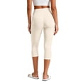 thumbnail image 4 of Inglocry High Waisted Leggings for Women - Tummy Control Yoga Pants for Workout Running Athletic Women's Leggings Plus Size Beige XL, 4 of 6