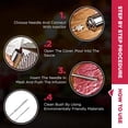 thumbnail image 4 of Mejorador culinario, jeringa inyectora de carne que ofrece un paquete compacto y resistente, inyector de adobo de acero inoxidable para agujas profesionales y fácil uso con una sola mano, 4 of 5