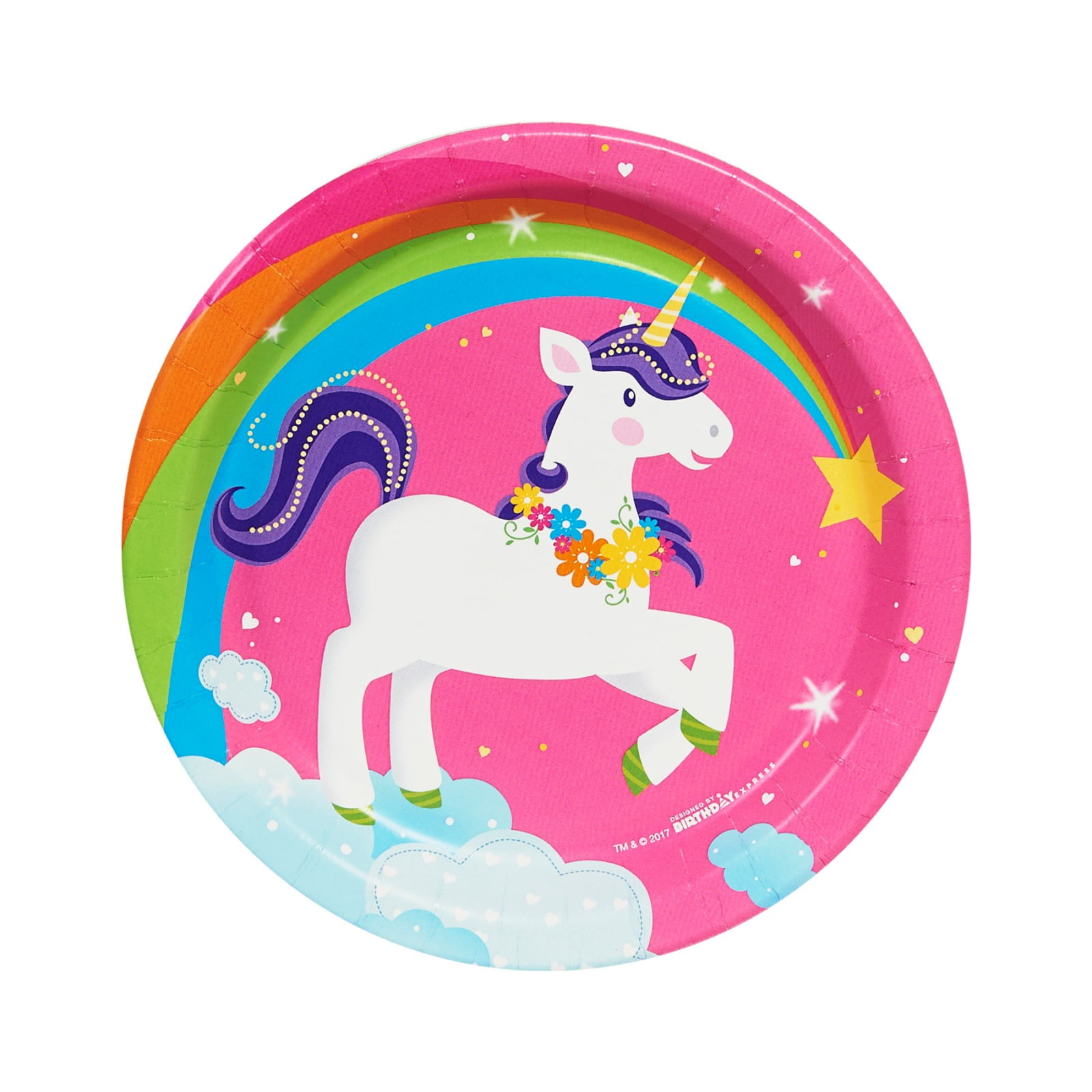 Fairytale Unicorn Rainbow Party Dessert Plates (48)