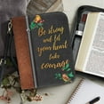thumbnail image 4 of ZUXONGSY Hummingbird Print Bible Cover Case for Women Be Strong Faux Leather Bible Bag Stylish Bible Case with Detachable Strap & Carrying Handle Lightweight Bible Tote Bag, L, 4 of 7