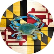 Tire Cover Central Maryland Blue Crab Vinyl Spare Tire Cover 255/70r18 center camera