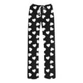 thumbnail image 5 of hotojiny Mens Pajama Pants Lightweight Wide Leg Heart Print Pj Trousers Casual Loose Fit Drawstring Sleepwear Valentine's Day Gift, 5 of 5