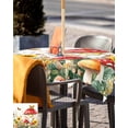thumbnail image 5 of Fsddascl Mushroom Outdoor Tablecloth - 54x54 Inch Square Dining Table Cover, Sunflower Botanical Spring Butterfly Waterproof Outdoor Table Cloth with Umbrella Hole & Zipper for Picnic/Patio/Party, 5 of 7