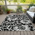 thumbnail image 6 of Addison Rugs Chantille Indoor/Outdoor Transitional Floral Black Washable Rectangle Rug, 8' x 10', 6 of 6
