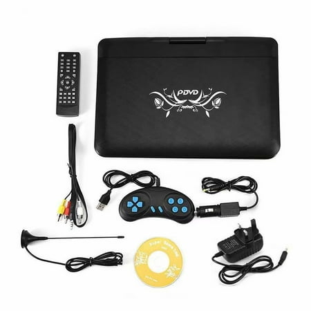 13.9 Inches Portable Mobile DVD HD Player with Game FM TV Function 270°Swivel Screen (Best Mobile Media Player)