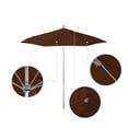 thumbnail image 2 of California Umbrella  7.5' Rd. Aluminum Frame, Fiberglass Rib Market Umbrella, Push Open,Anodized Silver Finish, Olefin Fabric Terracotta, 2 of 5