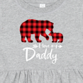 thumbnail image 4 of Inktastic I Love My Daddy Girls Baby Dress, 4 of 5