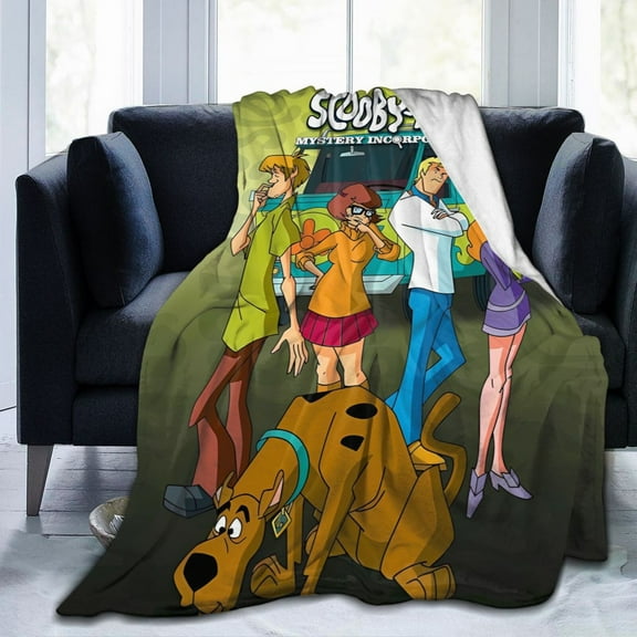 Scooby-Doo Ultra-Soft Micro Fleece Blanket Cozy Blanket Thick Warm Plush Throw Blanket Sofa Cushion 40"X30"