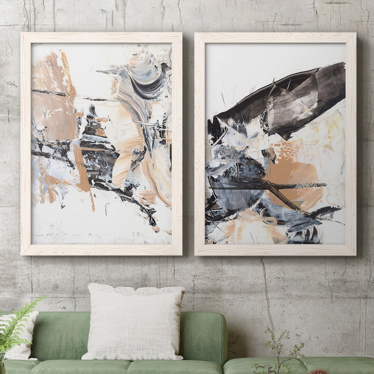 Ruckus III - Premium Framed Canvas 2 Piece Set - Ready to Hang