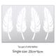 thumbnail image 2 of Pegatinas reflectantes que cubren arañazos, pegatinas decorativas para coche, hojas de plumas, pegatinas creativas personalizadas para parachoques de coche reacondicionadas, 2 of 5