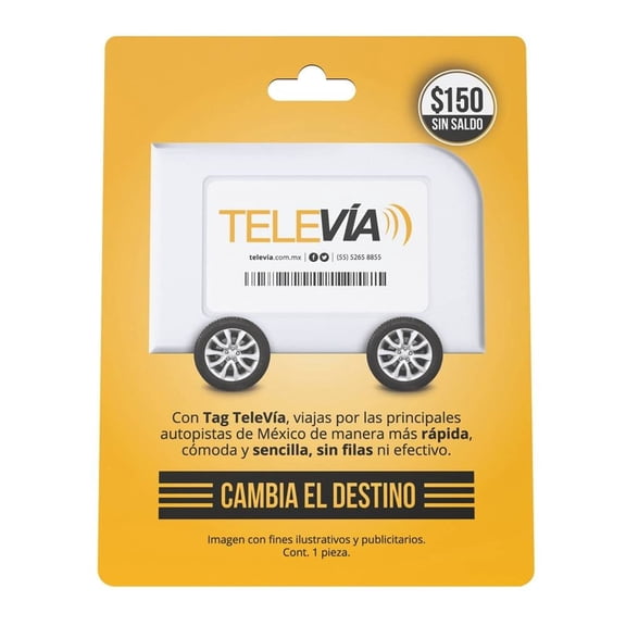 Tag TeleVía 150 Pesos